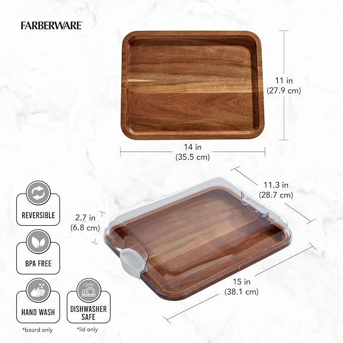 FARBERWARE Build-A-Board Acacia Cutting Board - Image 6