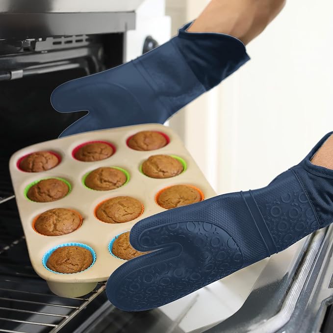 BPA-Free Soft Silicone Oven Mitts - Image 8