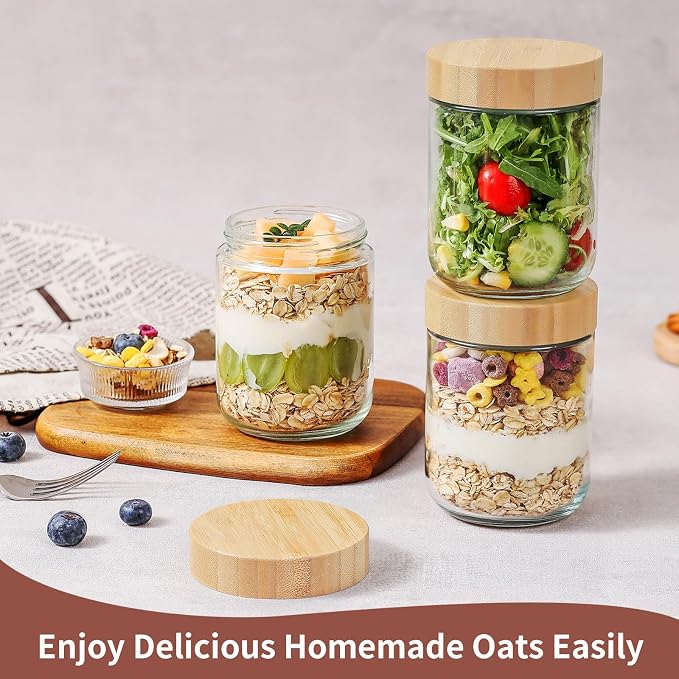 DRKIO 16 Oz Overnight Oats Containers - Image 4