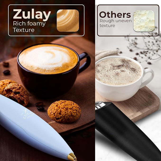 Zulay Kitchen Patented Tornado Triple Whisk Milk Frother - Image 6