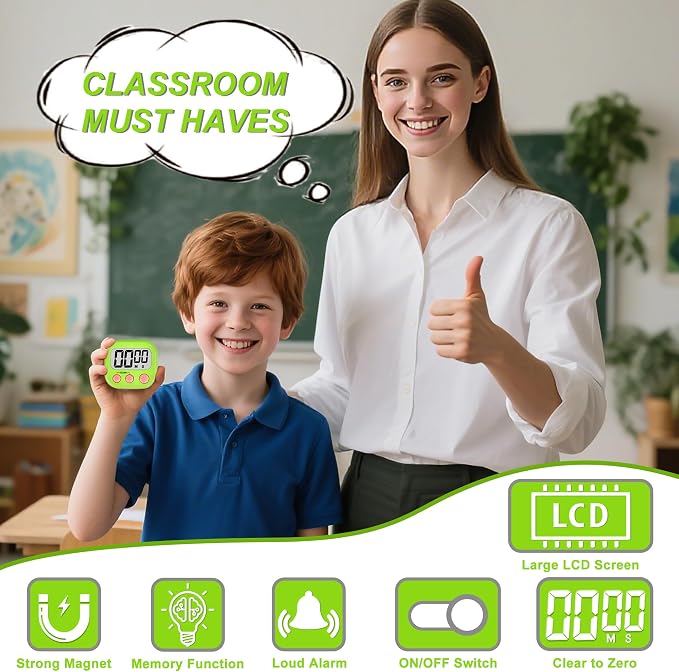 Digital Timer for Kids Teacher Supplies Classroom Timer for Study Learning - Image 3