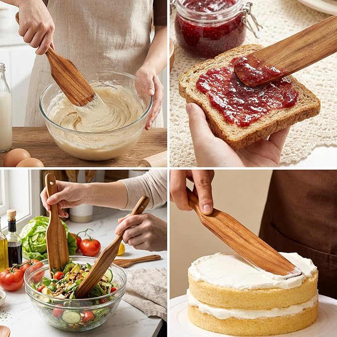 3 Pack Skinny Wooden Spurtle Set - Image 7
