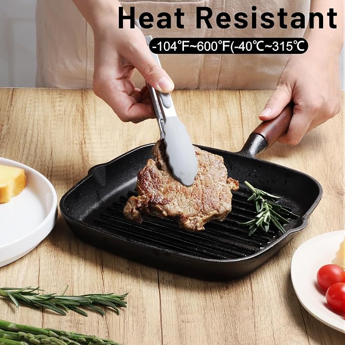 Hotec Mini Silicone Kitchen Tongs - Image 3