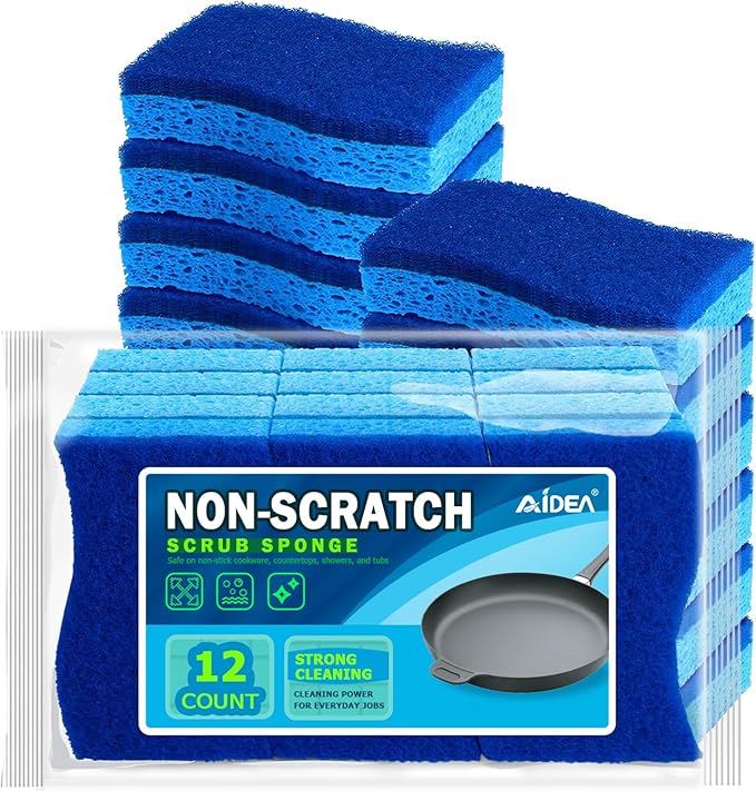 AIDEA Sponges Kitchen, Non Scratch Scrub Sponge, Sponges by AIDEAHOME