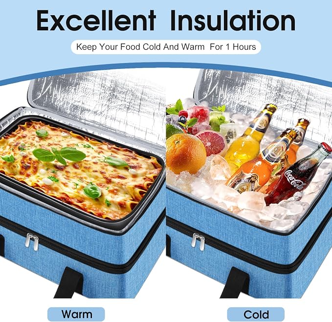 Double Insulated Casserole Carrier, Portable Casserole Carrier - Image 4