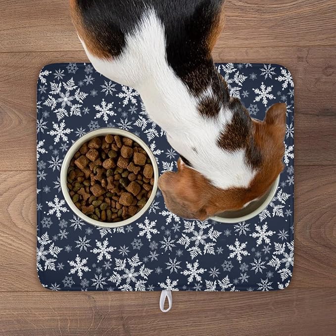 Christmas Dish Drying Mat for Kitchen Counter 18x16 Inch Xmas Snowflake Drying - Image 8