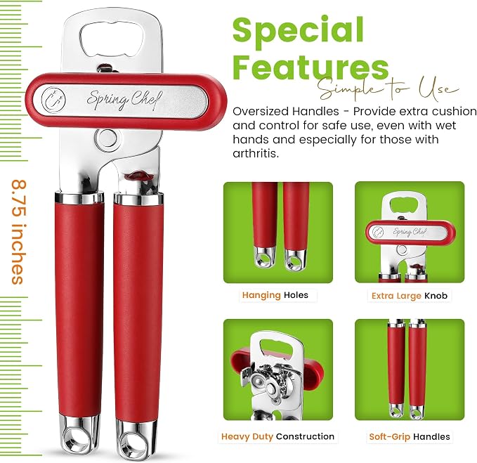 Spring Chef Stainless Steel Can Opener - Image 3