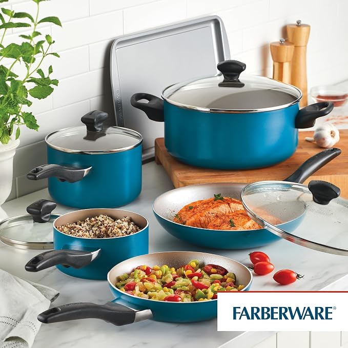 Farberware 20361 Dishwasher Safe Nonstick Cookware Set / Pots and Pans Set - Image 17