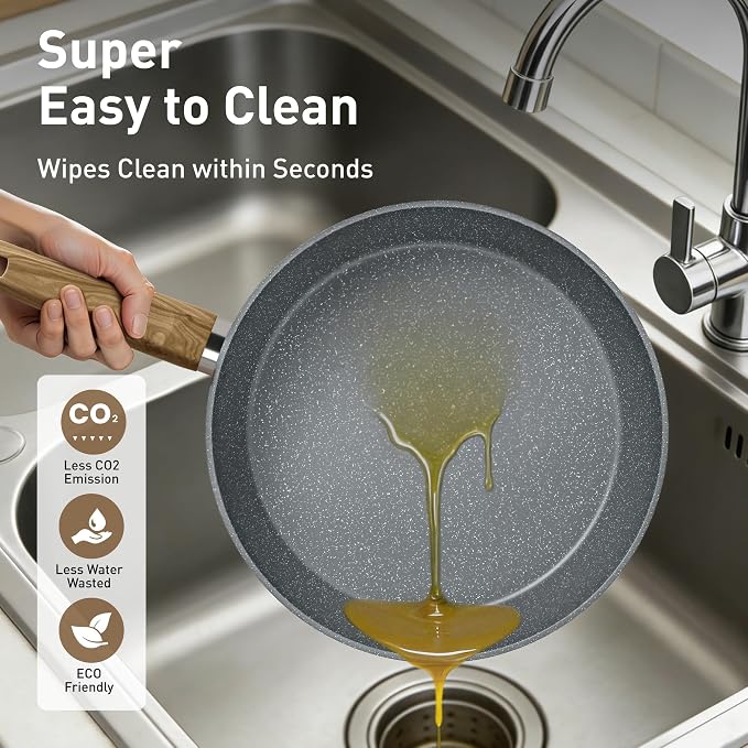 DishDelight Induction Pots and Pans Set Non Stick, 30 Piece Nonstick Kitchen - Image 8