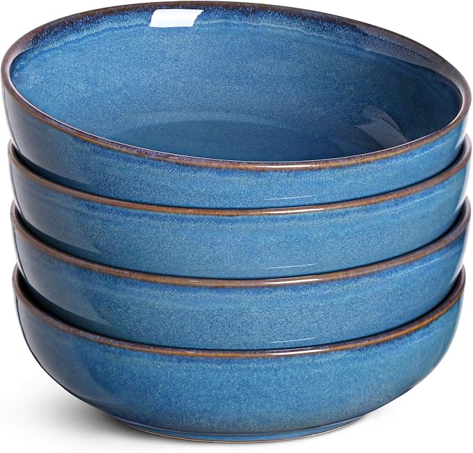 LE TAUCI Pasta Bowls 45 Ounce, Ceramic Salad Bowl, Large Serving Bowl Set by LETAUCI