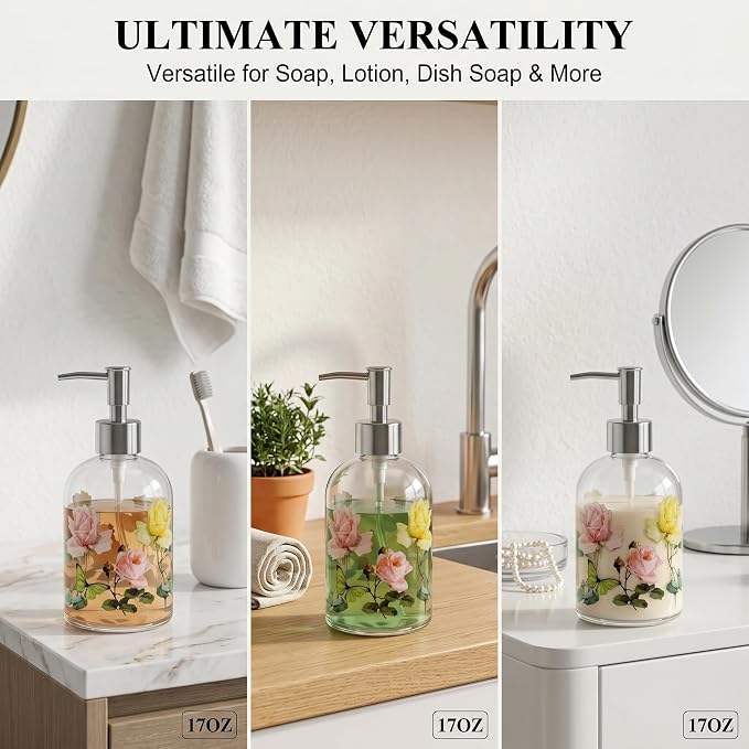 Glass Soap Dispenser Bottle - Image 7