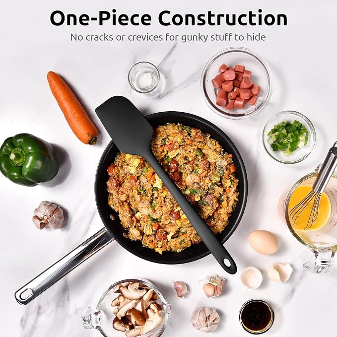 14in Extra Large Silicone Spatula: U-Taste 600ºF Heat Resistant Flexible - Image 9