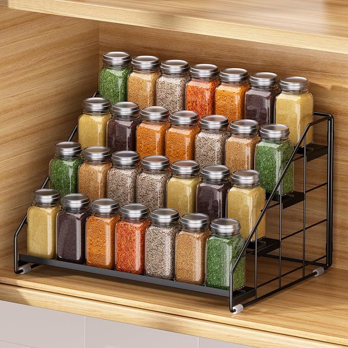 Spice Rack Organizer for Cabinet, 4 Tiered Spice Rack Organizer, Tiered - Image 8
