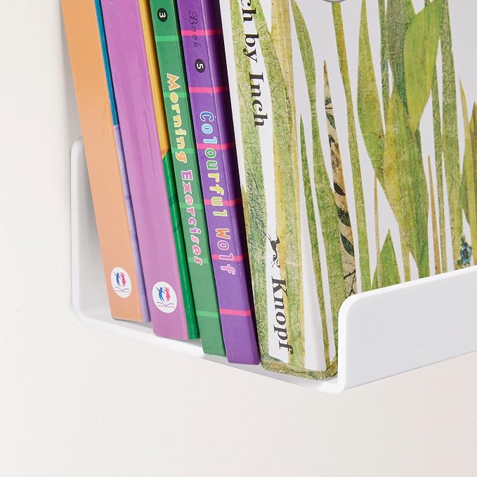 upsimples Acrylic Shelves for Wall Decor, Living Room, Floating Bookshelves for - Image 4