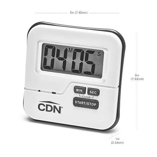 CDN Waterproof Kitchen Timer | Big Digital Display | 90-Second Loud Alarm - Image 9