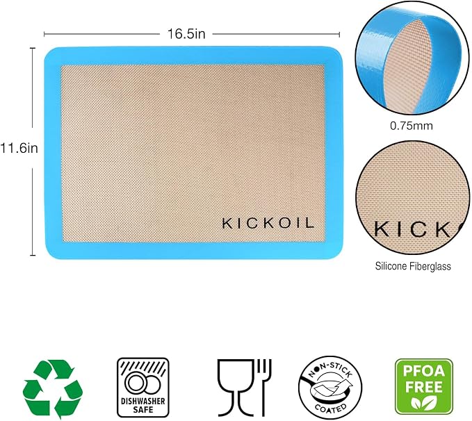 Silicone Baking Mat Large Set 4 Half Sheet-Silicone Bakeware Mat - Image 2