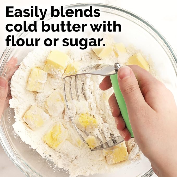 Professional Dough Blender, Pastry Cutter Stainless Steel, Heavy Duty Pastry - Image 3