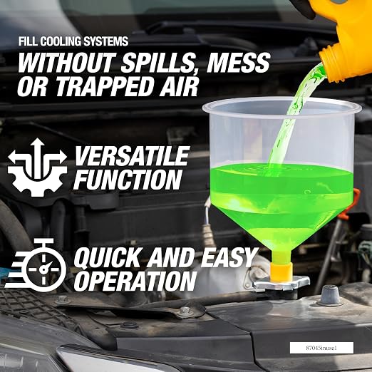 OEMTOOLS 87045 No Spill Coolant Filling Funnel Kit - Image 2