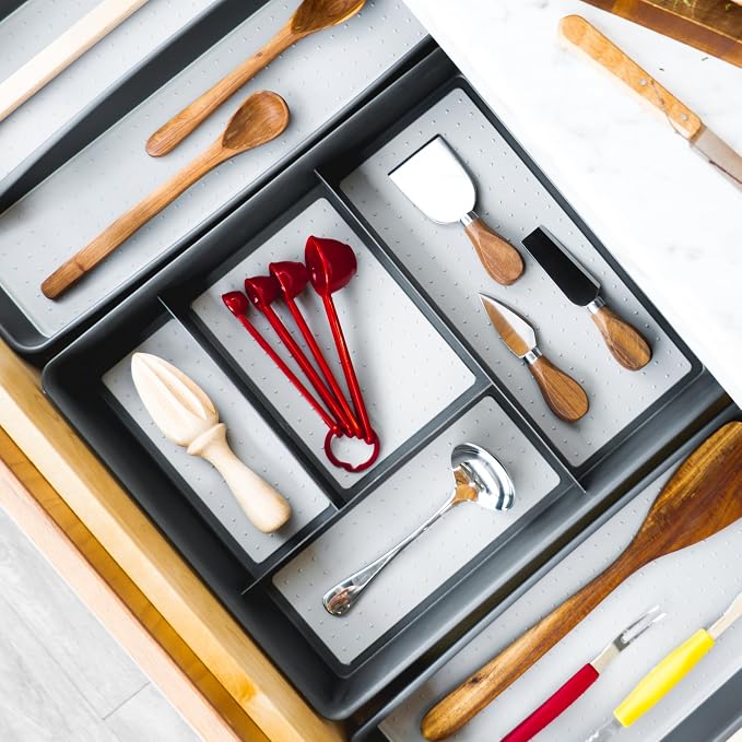 madesmart 4 Compartment Drawer Organizer, Office Tools, & Small Household Items - Image 6