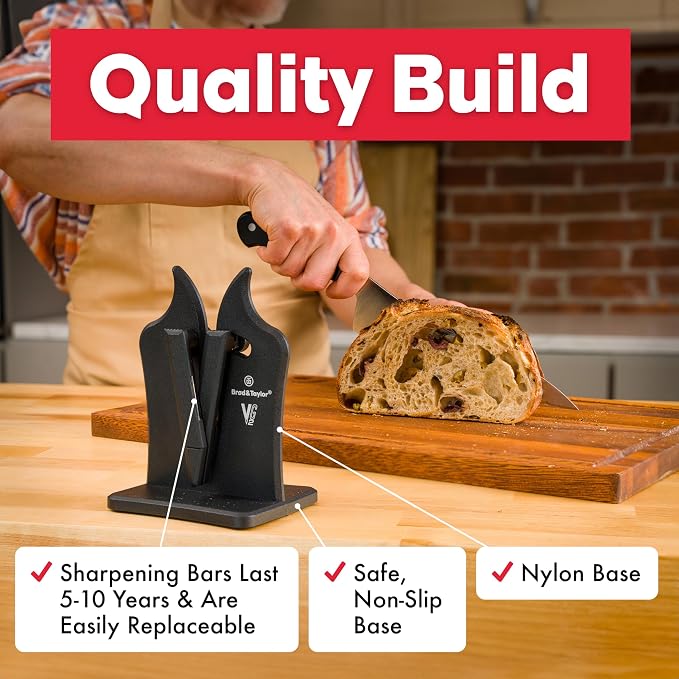 Brod & Taylor VG2 Classic Knife Sharpener | 3-Action Tungsten Carbide - Image 7