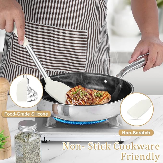 TeamFar Cooking Utensils Set, for Nonstick Cookware Flipping Frying Turning - Image 4