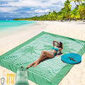 WIWIGO Beach Blanket Waterproof Sandproof Beach Mat 79" X 83"/10'x9'for 2-8 by WIWIGO