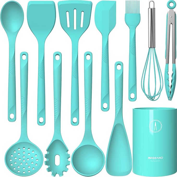 Silicone Cooking Utensils Set by Unknown