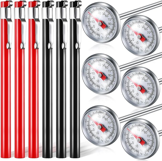 Xuhal 6 Pcs Stainless Steel Kitchen Thermometer by Xuhal