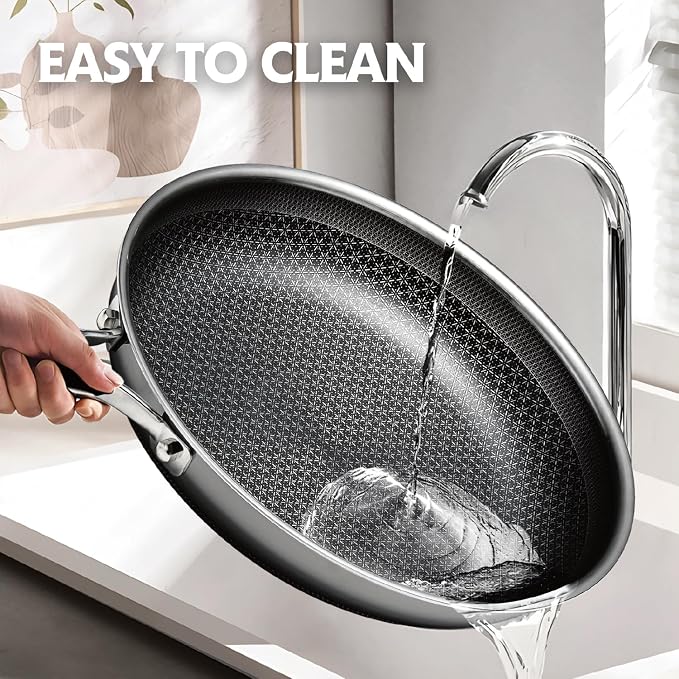 SNOWCLAD Hybrid Pans Set Nonstick - Image 5
