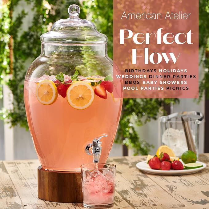 American Atelier Madera Beverage Dispenser Cold Drink Dispenser w/ 3-Gallon - Image 7