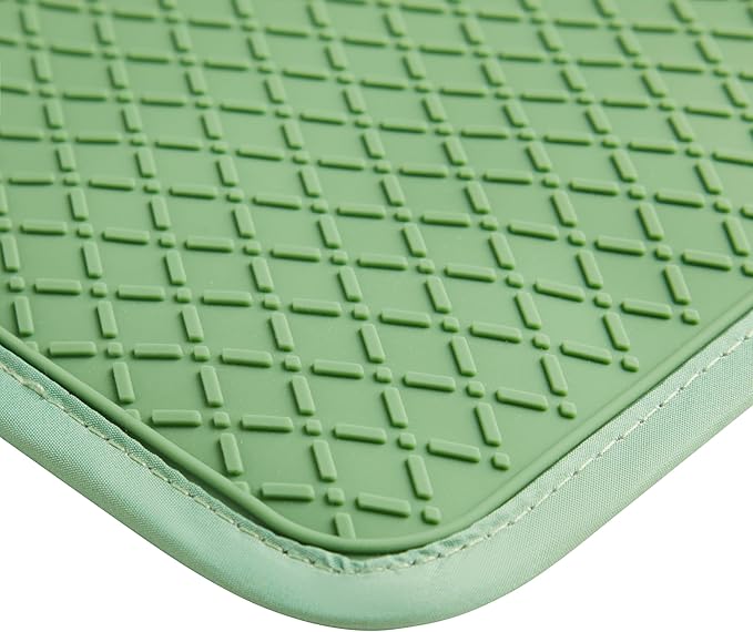 Ohocut Sage Green Checkered Pot Holder, Checkerboard Potholders - Image 6