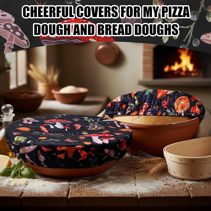 Patelai 10 Pcs Bowl Covers Reusable in 5 Size Stretch Cloth Fabric Elastic Food - Image 7