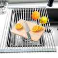 Roll Up Dish Drying Rack, 21.3" x 15.8" Over The Sink Dish Drying Rack by Sayehuanye