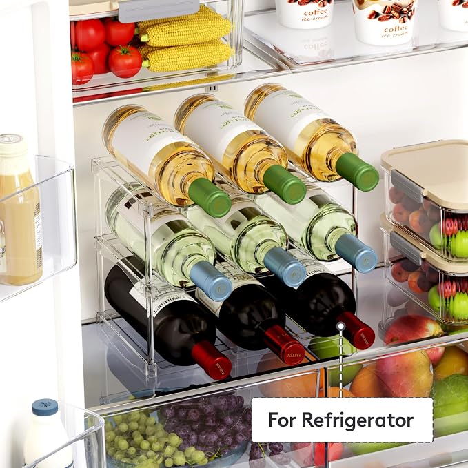 Lifewit Stackable Bottle Storage Organizer, Large Slot Water Bottle Tumbler Cup - Image 9