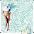 Beach Blanket Waterproof Sandproof Extra Large Beach Mat 79" X