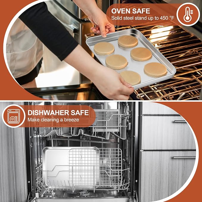 E-far Stainless Steel Baking Sheet - Image 4
