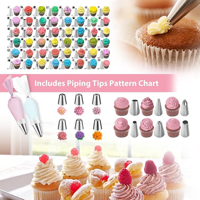Cake Decorating Supplies Tools Kit: 358pcs Baking Accessories - Image 4