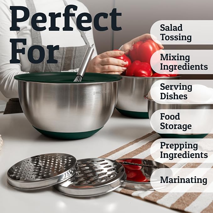 Priority Chef Stainless Steel Mixing Bowls - Image 6