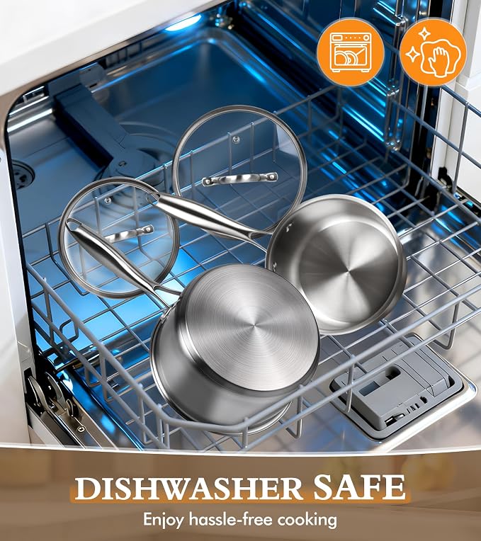 Stainless Steel Saucepan Set - Image 7