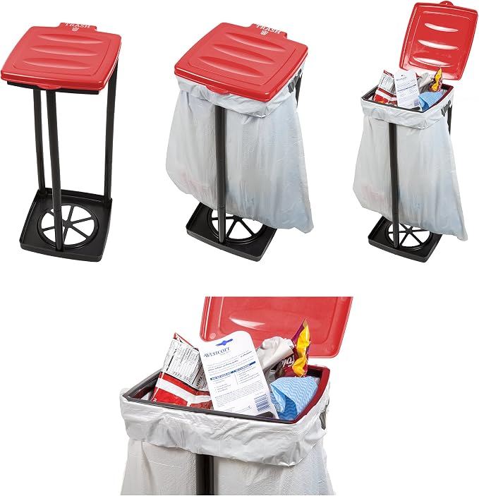Portable Trash Bag Holder – Collapsible 13-Gallon Garbage Bin - Image 4