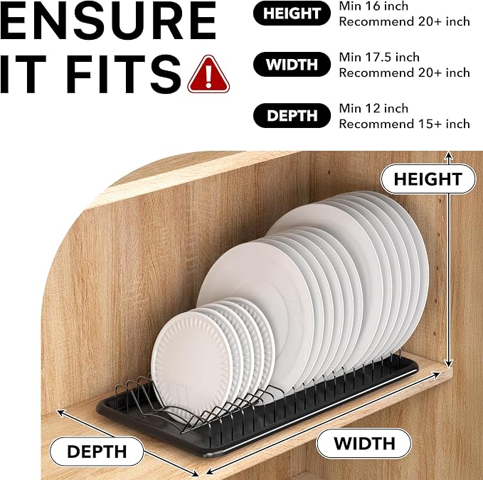 Simple Houseware Plate Drying Rack - Image 5