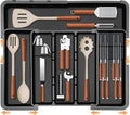 Large Utensil Drawer Organizer for Kitchen, Expandable Silverware Organizer by HOMECOR