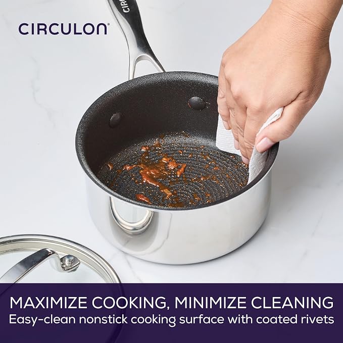 Circulon C1 Series Stainless Steel Plated Non-Stick Cookware - Image 7