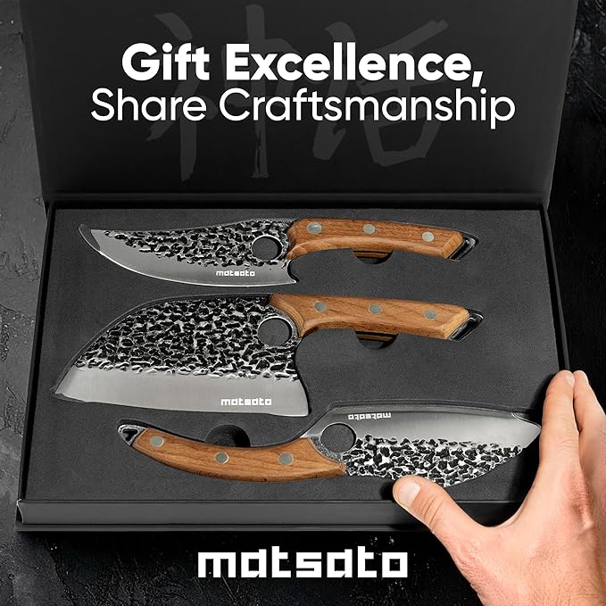 Matsato Knife Set 3-Piece Kitchen Knives, Cooking Chef Knife Set, Kitchen And - Image 4