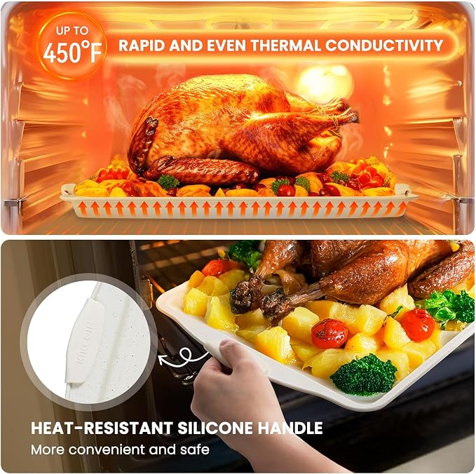 Kikcoin 22 PCS Nonstick Baking Pans Set, Stackable Bakeware Sets - Image 5