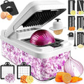 MealHelper 12-in-1 Vegetable Chopper, 7 Blade Veggie Chopper, Practical Food by Unknown