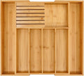 VaeFae Bamboo Silverware Drawer Organizer Kitchen, Expandable Utensil Organizer by VaeFaeDirect