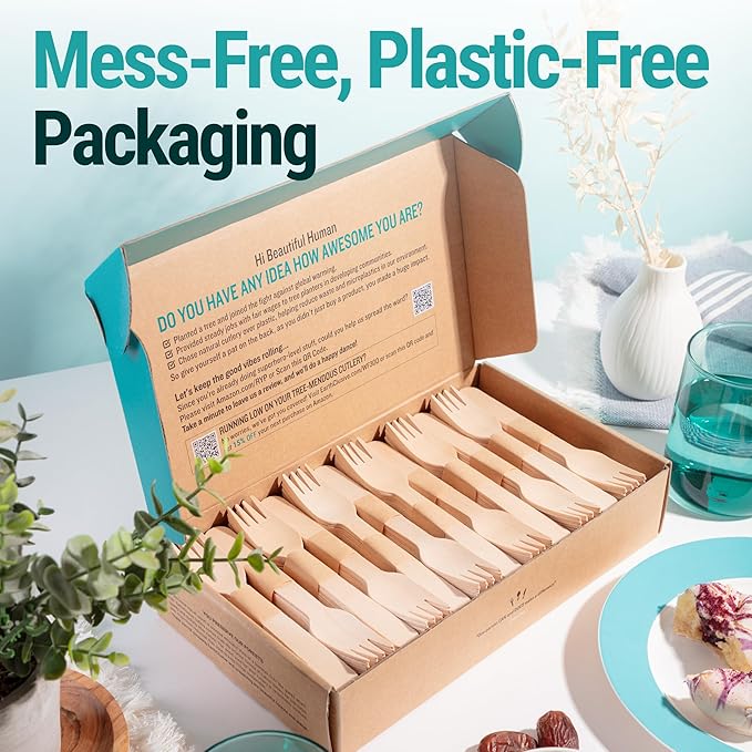 Disposable Wooden Forks For Eating - Image 8