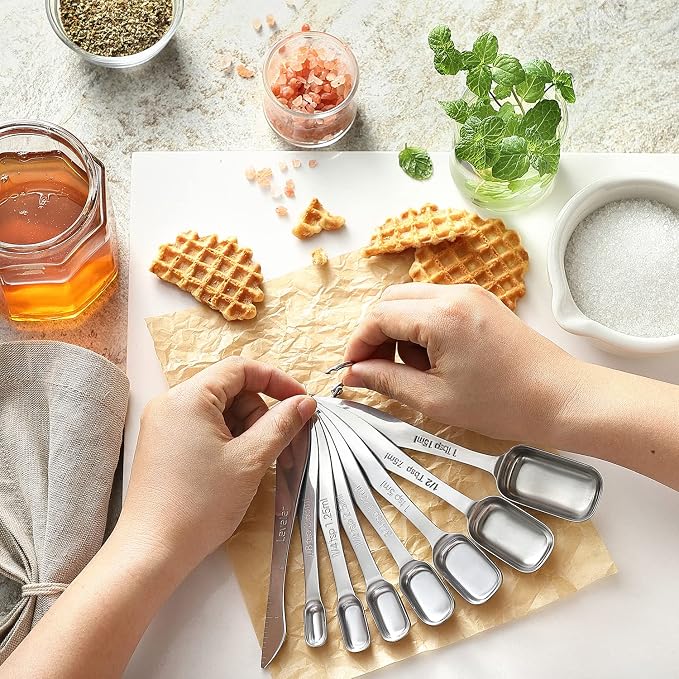 Spring Chef Stainless Steel Measuring Cups & Spoons Set of 20 - Image 4