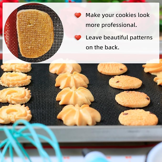 Silicone Baking Mat with Microperforated, Reusable Air Mesh Silicone Mat - Image 5
